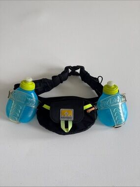 Nathan Hydration Waist Pack with Dual Blue Bottles